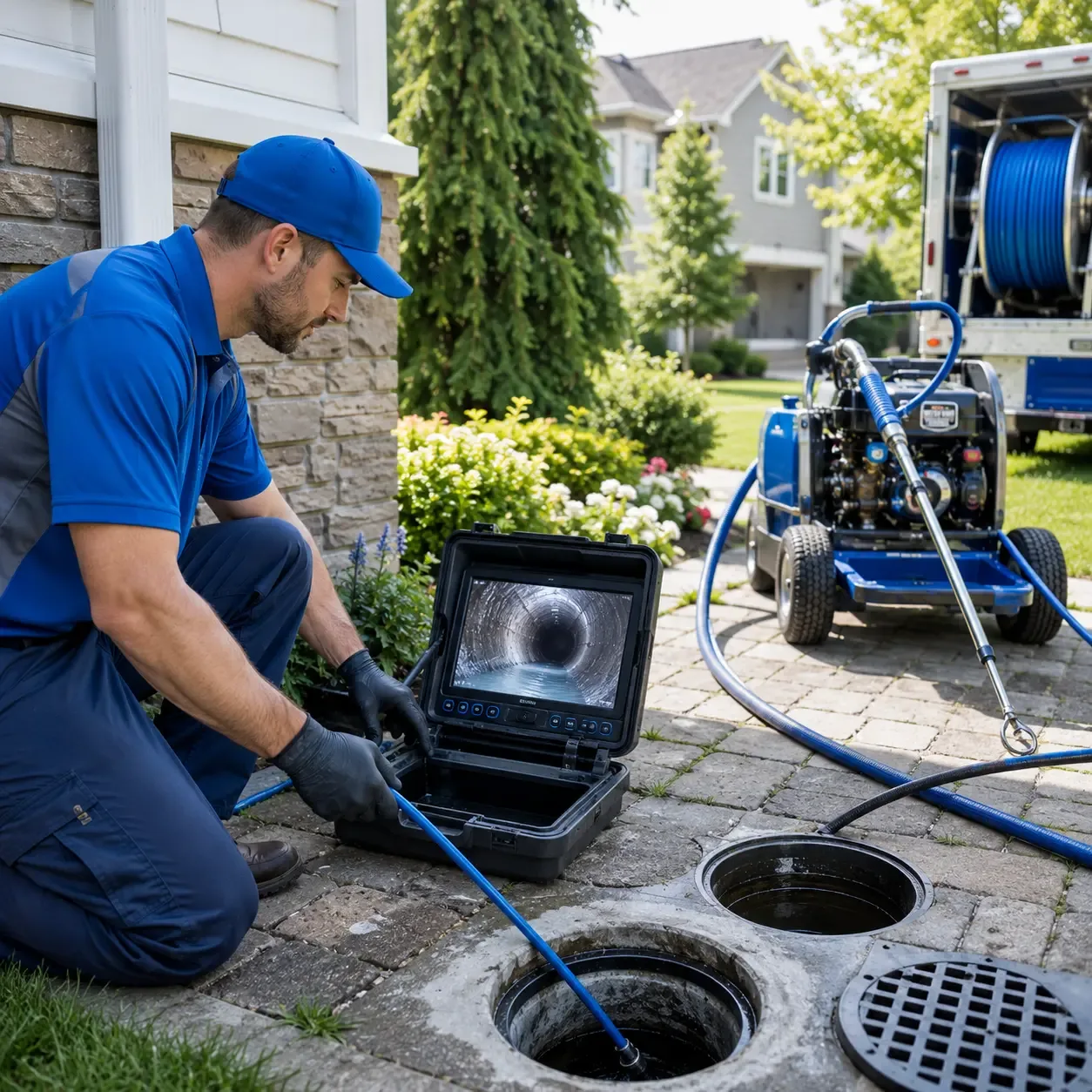 Outdoor drain cleaning professionals serving Brownsville, KY